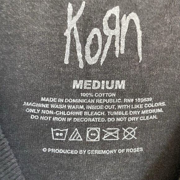 Official KORN T-shirt Unisex Adult M Gray Graphic The Serenity Of Suffering - Picture 4 of 6